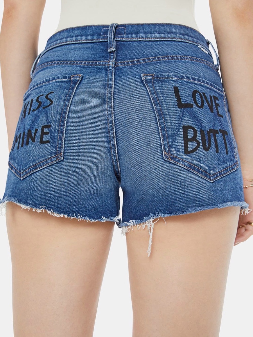 NEW MOTHER dodger fray short in bunny hop